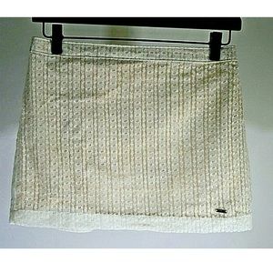 Hollister Creamy gold Mini Skirt S Elastic waist